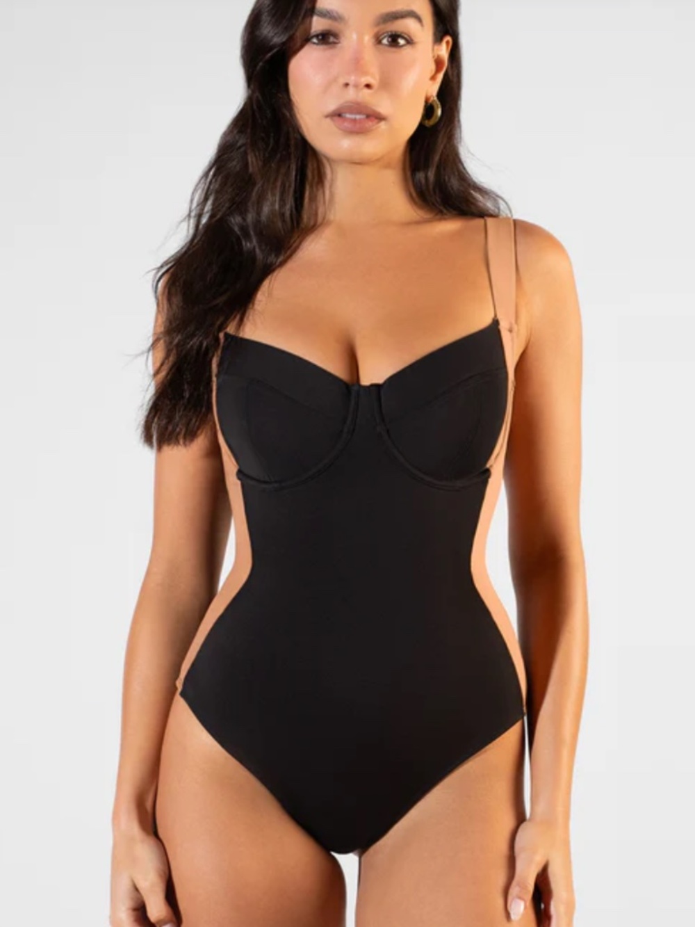 NWT Lifty one piece bathing suit Black/Tawny - Regular / Long / M / D/DD TA3